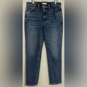 Madewell Roadtripper Slim Boy Jean Sz 29 High Rise Tapered Stretch
